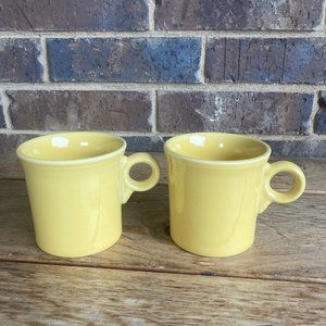 Fiestaware Tom & Jerry Ring Handle Mugs Sunflower Fiesta Ware Homer Laughlin